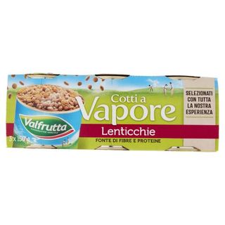 Valfrutta Cotti a Vapore Lenticchie 3 x 150 g