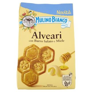 Mulino Bianco Alveari Biscotti con Burro Salato e Miele 300g