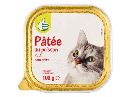 COMIDA HÚMIDA PARA GATO POLEGAR PATÉ COM PEIXE 100G