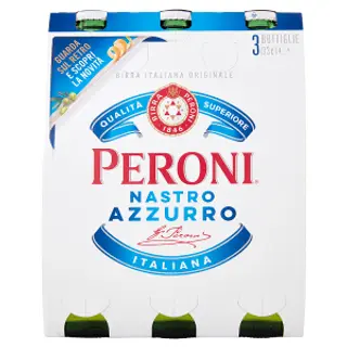 Peroni Nastro Azzurro Italiana 3 x 33 cl