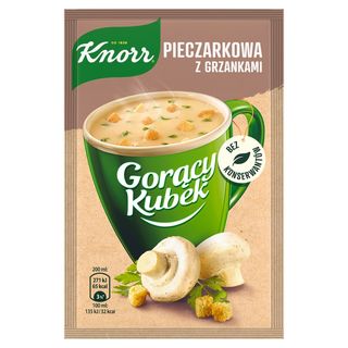 Knorr Gorący Kubek Pieczarkowa z grzankami, 15 g