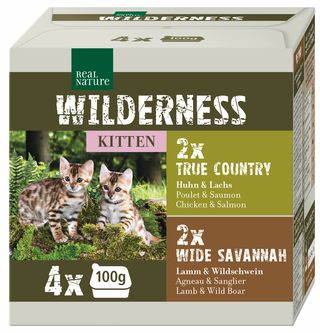 Real Nature Wilderness  Kitten  Mix 1 4x100g