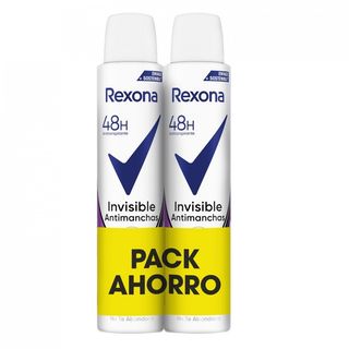 Duplo Desodorante Invisible Diamond Rexona Spray 2x200 Ml.