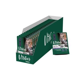 Virtus cat busta gr.85 fillets anatra erba gatta