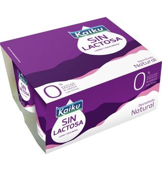 Yogur Desnatado Kaiku Sin Lactosa Natural 4 Uds.