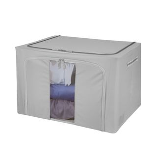 Scatola armadio doppia cerniera 62x44x40 cm - grigio