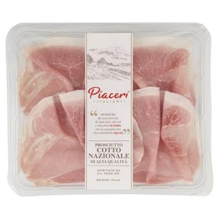 Piaceri Italiani Prosciutto Cotto Nazionale di Alta Qualità 0,100 kg