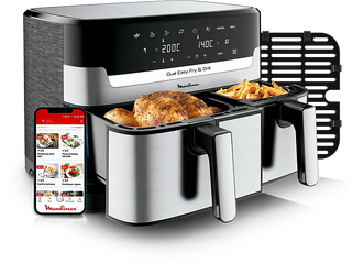 Freidora De Aire - Moulinex Dual Fry & Grill Ez905D (1558752)