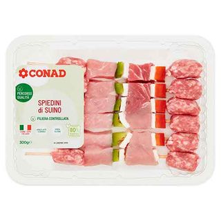 CONAD Percorso Qualità Spiedini di Suino 300 g - 8003170075344