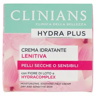 Clinians Hydra Plus Crema Idratante Lenitiva Pelli Secche O Sensibili 50 Ml