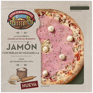 Pizza Fresca Fermentacion Lenta Jamon Casa Tarradellas 400 G.