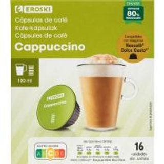 Café Capuccino Cdg Eroski, Caja 16 Monodosis (25458183)