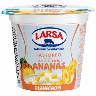 Yogur Desnatado Con Piña Larsa, Tarrina 125 Gr. (19526094)