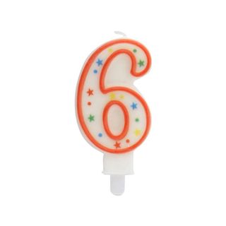 Vela Aniversario 9,5 Cm Nº 6