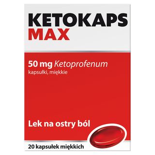 Ketokaps Max 50 mg 20 kapsułek
