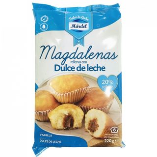 Magdalenas Rellenas De Dulce De Leche Márdel 220 Gr.