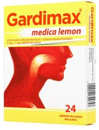Gardimax Medica Lemon 5 mg + 1 mg 24 tabletek