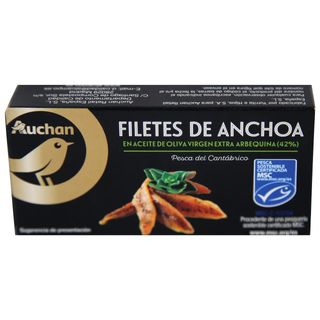 Anchoa Cantabrico Aove Msc Auchan Gourmet Lata 29G