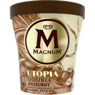Helado crema doble sabor avellana MAGNUM, tarrina 440 ml (26607861)