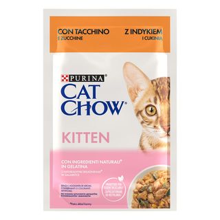 Cat Chow Pavo En Gelatina Para Gatitos 0.085Kg