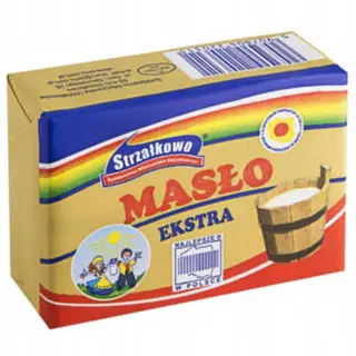 Masło Extra 82%, Strzałkowo, Kostka 250g