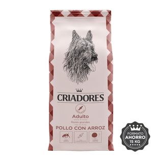 Criadores Adulto Pollo Y Arroz Pienso Para Perros De Razas Grandes 15Kg