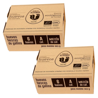 Pack 2x Redondo Huevos Ecológicos 6u