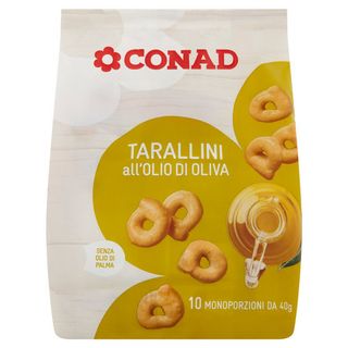 CONAD Tarallini all'Olio di Oliva 10 x 40 g - 8003170064393