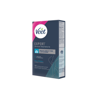 Veet Expert Strisce Corpo Pelli Sensibili 12 Strisce - 000303278