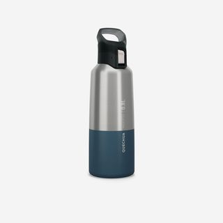 Botella Térmica Montaña Y Trekking Acero Inoxidable 0'8L Quechua Mh500 Talla Única Azul