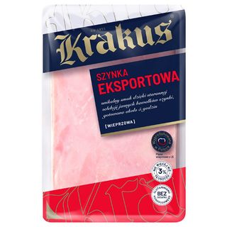 Krakus Szynka eksportowa w plastrach, 120 g
