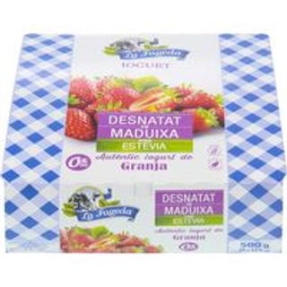 Yogur La Fageda Sabor Fresa Desnatado Stevia 4X125 G (19088186)