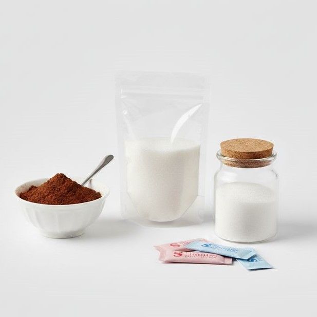 Zucchero, cacao e dolcificanti