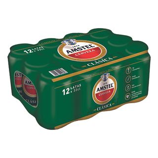 Cerveza Clasica Lata Amstel 12X33Cl