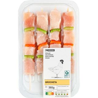 Brocheta De Pechuga De Pollo Eroski , Bandeja 360 G (11178415)