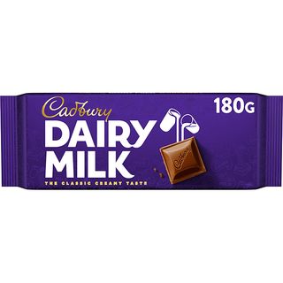 Cadbury tableta de chocolate dairy milk 180 g