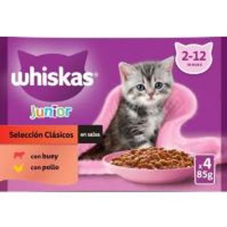 Salsa Clasic Junior Whiskas, Pack 4X85 G (25506916)