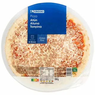 Pizza De Atún Eroski, 1 Ud, 330 G (26211045)