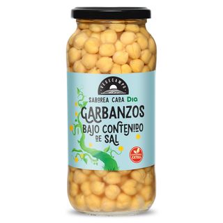 Garbanzos Cocidos Bajo Contenido En Sal Vegecampo De Dia Frasco 400 G