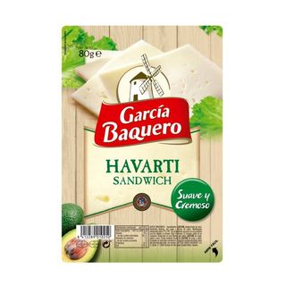 GARCÍA BAQUERO Queso Loncha Havarti, 80G