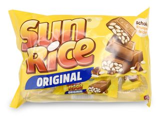 Mini snack cioccolato e riso