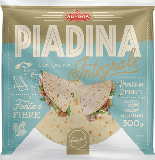 Piadina z pełnoziarnistej pszenicy Acqua Farina, 3x300g