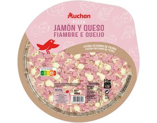 PIZZA FIAMBRE E QUEIJO AUCHAN:405 G