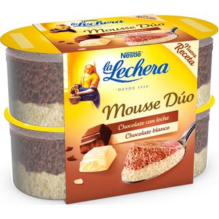 Mousse Duo Choco Leche Y Choco Blanco, Pack 4X59Gr 236 G