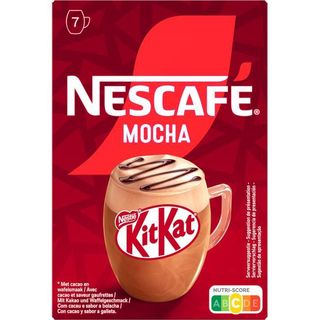 Café soluble mocha kit kat NESCAFÉ, caja 7 sobres (26766642)
