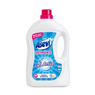 ASEVI Detergente Líquido Gel Activo, 40Lav