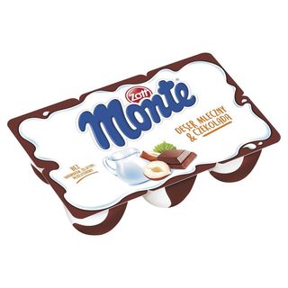 Zott Monte Deser mleczny z czekoladą i orzechami (6 x 55 g) 330 g
