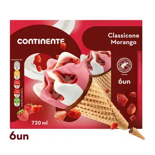 Gelado Icónico Morango Continente (emb. 720 ml (6 un))