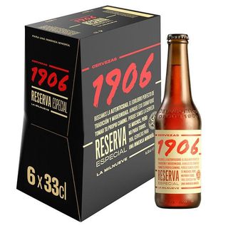Cerveza 1906 Pack Botellín 6X33 Cl.