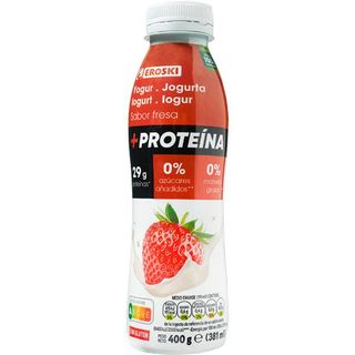 Yogur Liquido 0% Proteinas Fresa Eroski, 400 Gr (25980137)